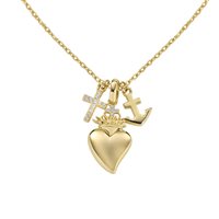 Collana Amen Donna Sacro in Argento Zircone CLPLSCGBZ - CLPLSCGBZ